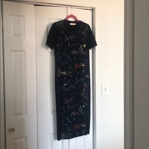 Tory Burch Silk Front Midi Dress Size XS